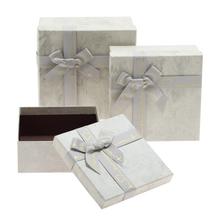 DARČEKOVÁ KRABIČKA ŠTVOREC MAŠĽA S/3 15,5x6,5-19,5x19,5CM TYRKYS - FLORASYSTEM