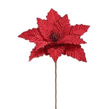 ZÁPICH VIANOČNÁ RUŽA BORDOVÁ 30CM - Ks květ vánoční | FLORASYSTEM