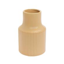 VÁZA PRUHY KERAMIKA 10x10x15CM HNEDÁ - Keramika jednobarevná interiérová | FLORASYSTEM