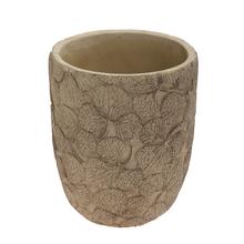 OBAL KVETY KERAMIKA 14*14*16.8 BÉŽOVÝ - Cement | FLORASYSTEM