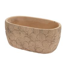 OBAL KVETY KERAMIKA 23*12.8*10.8 HNEDÝ - Cement | FLORASYSTEM