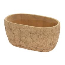 OBAL KVETY KERAMIKA 20.3*11.3*9.8 HNEDÝ - Cement | FLORASYSTEM