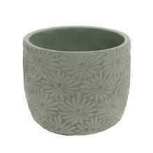 OBAL MARGARÉTA KERAMIKA 16.8*16.8*14.8 MENTOL - Cement | FLORASYSTEM