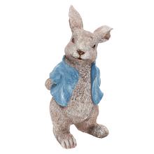 ZAJAC MODRÝ KABÁTIK 18*12*26CM - Zajíčci | FLORASYSTEM