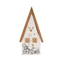 DOMČEK BIE/NAT LED PORCEL. 9,7*7*21CM - Domek | FLORASYSTEM