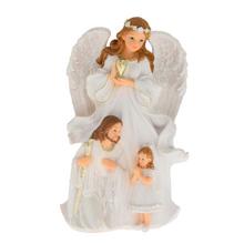 PRIJíMANIE ANJEL, DIEVČA, JEŽIŠ BIE POLY 13,2*7,8*20,9CM - Bílý | FLORASYSTEM