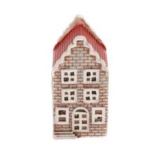 DOMČEK ČER/ZEL LED PORCEL. 4,5*4,5*8,5CM - Domek | FLORASYSTEM