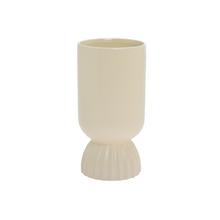 VÁZA KERAMIKA 12x12x23,5CM KRÉM - Keramika jednobarevná interiérová | FLORASYSTEM