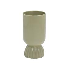 VÁZA KERAMIKA 12x12x23,5CM ZELENÝ - Keramika jednobarevná interiérová | FLORASYSTEM