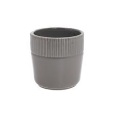 OBAL KERAMIKA 9x9x9CM ŠEDÁ - Obal jednobarevný | FLORASYSTEM