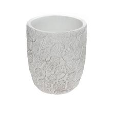 OBAL KVETY KERAMIKA 14*14*16.8 BIELY - Cement | FLORASYSTEM