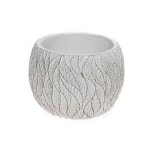 OBAL LISTY KERAMIKA 16.8*16.8*13 BIELY - Cement | FLORASYSTEM