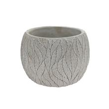 OBAL LISTY KERAMIKA 14.5*14.5*10.8 ŠEDÝ - FLORASYSTEM