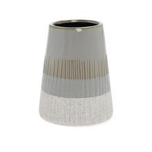OBAL VÁZA KERAMIKA 13.5*13.5*16.5 ŠEDOBIELY - FLORASYSTEM