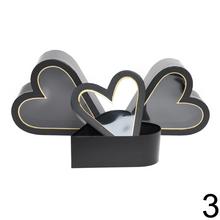 Darčeková krabička na kvety v tvare srdca, mix farieb.