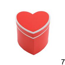 Darčeková krabička na kvety v tvare srdca, mix farieb.