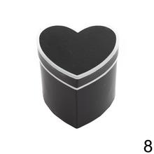 Darčeková krabička na kvety v tvare srdca, mix farieb.