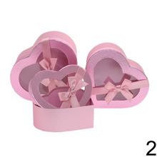 Darčeková krabička na kvety v tvare srdca, mix farieb.