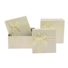 DARČEKOVÁ KRABIČKA OBDĹŽNIK MAŠĽA S/3 15,5x6,5-19,5x19,5CM BIELA - FLORASYSTEM