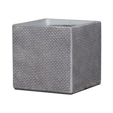 J118 OBAL ŠTVOREC VERA ŠEDÁ 22,5x22CM S - Mrazuvzdorná | FLORASYSTEM