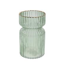 VÁZA SKLO ZELENÁ  D11.5H18.5CM - Vázy | FLORASYSTEM