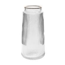 VÁZA SKLO ČÍRA  D14H28CM - FLORASYSTEM