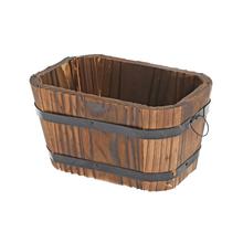 448FL/S OBAL DREVO HRANATÝ M 17x12x9CM - Dřevěné dekorace | FLORASYSTEM