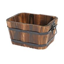 448FL/S OBAL DREVO HRANATÝ L 22x16x11CM - Dřevěné dekorace | FLORASYSTEM