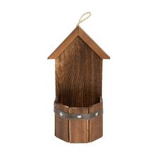 OBAL DREVO DOMČEK 33x13x10CM - Dřevěné dekorace | FLORASYSTEM