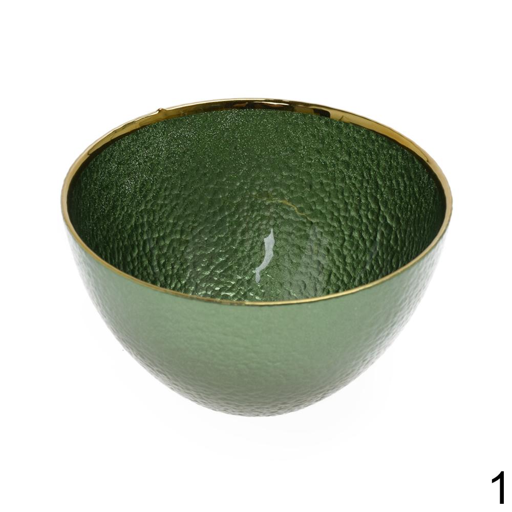 Miska sklo průměr 15 cm, mix barev.