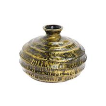 VÁZA GUĽATÁ POLYREZ S 20x20x15CM ZLATÁ - FLORASYSTEM