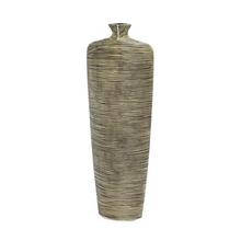 VÁZA POLYREZ M 18x10x50CM MEDENÁ - Keramika vzorovaná interiérová | FLORASYSTEM