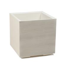 SUPER CENA 891 OBAL KARO ECO REC BÉŽOVÝ 40X40XV40CM/36L - Štvorcový dizajnový | FLORASYSTEM