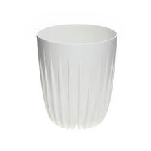 912 OBAL MIRA ECO RECYCLED KRÉMOVÝ 14,5CM - Okrúhly nízky s vkladom | FLORASYSTEM