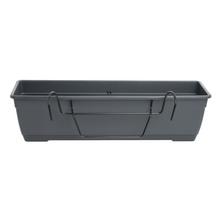 HRANTÍK BIRKA S DRŽIAKOM ČIERNY 60X17XV16CM 10L - FLORASYSTEM