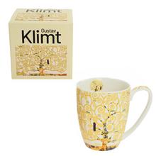 Šálka 360ml strom šťastia krém krabička G. Klimt - Šálky a keramika | FLORASYSTEM