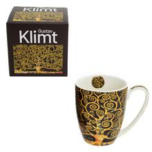 Šálka 360ml strom šťastia  hnedý krabička G. Klimt - Šálky a keramika | FLORASYSTEM