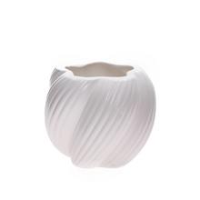 VÁZA NA SUCHÉ ARANŽOVANIE 14,2X14,2XV12CM BIELA - Nádoby pro suché aranžování | FLORASYSTEM