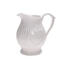 VÁZA DŽBÁN KERAMIKA 19x13,5x18,5CM BIELY - FLORASYSTEM