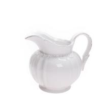 VÁZA DŽBÁN KERAMIKA 16x13x14CM BIELY - Keramika jednobarevná interiérová | FLORASYSTEM