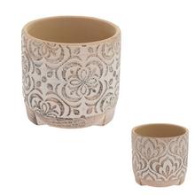 SUPER CENA OBAL TERRAC/CREMA 2 MIX DESIGN pr.11,5V10,5cm - FLORASYSTEM