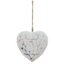 ZÁVES SRDCE BIELO/NAT DREVO 12,5*12,5*6,2CM - Srdíčka | FLORASYSTEM