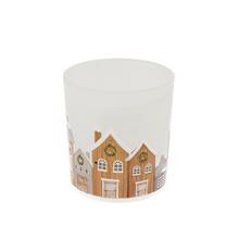 SVIETNIK KRAJINKA BIE/FAR SKLO 7,3*7,3*8CM - Svietniky vianočné | FLORASYSTEM