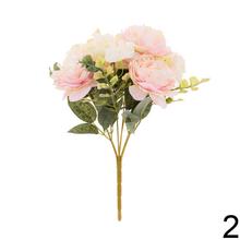 Kytica umelých kvetov pivónia a hortenzia v mixe farieb.