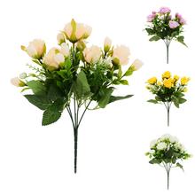 KYTICA RUŽA, DROB.KVETY, ZELEŇ MIX/4F 29cm - Růže kytice | FLORASYSTEM