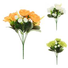 KYTICA RUŽA,HYDRANGEA, DROB.KVETY,ZELEŇ MIX/3F 32CM - Kytice jarní mix | FLORASYSTEM