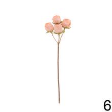 Umelé kvety ruže viackveté bez listov v rôznych farbách.