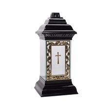 L-13 KAH.SKLO KRÍŽ 17x36cm/bez náplne RAMKA R5/ - Hřbitovní svíčka bez náplně | FLORASYSTEM