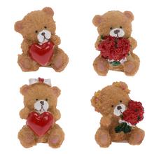 MEDVEDÍKY VALENTÍN MIX/4 4,5*4,5*5CM - FLORASYSTEM