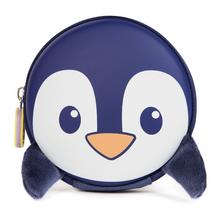 Kľúčenka a peňaženka Boppi Tiny Trekker - PENGUIN v modrej farbe.
